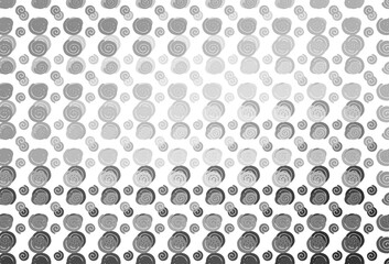 Light Silver, Gray vector pattern with lines, ovals.