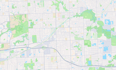 Rochester Hills Michigan Map, Detailed Map of Rochester Hills Michigan