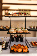 Delicious canapes as event dish.
