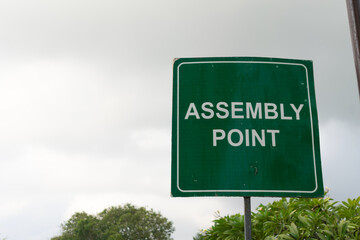 Board of Assembly point and sky in the background.