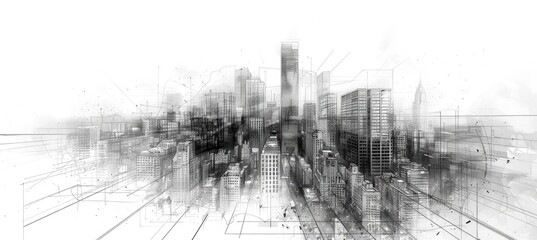 Architecture Drawing banner background for design