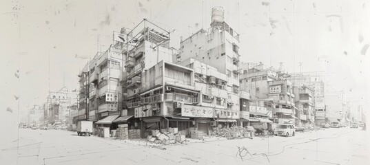 Architecture Drawing banner background for design