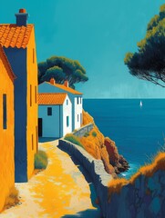 rue d'atlantique, dutch landscape, yellow and white, didier barra, endurance art