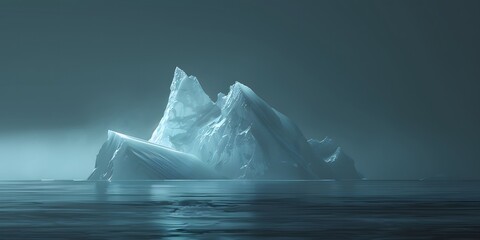 Cool Iceberg in Futuristic Water World