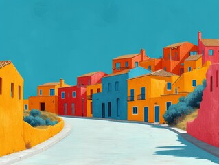 rue d'atlantique, dutch landscape, yellow and white, didier barra, endurance art