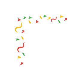 confetti party corner decoration