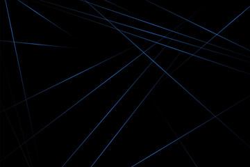 Abstract black with blue lines, triangles background modern design. Vector illustration EPS 10.