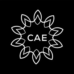 CAE Letter logo design template vector. CAE Business abstract connection vector logo. CAE icon circle logotype.
