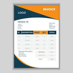 Corporate Invoice Design Template