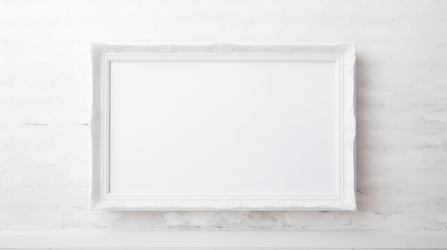 White Canvas White Vintage Frame