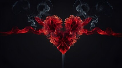 heart of fire, burning heart, power of love.