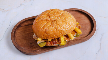 Chicken doner kebab isolated