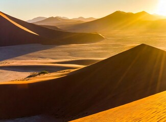Fototapeta na wymiar The Namib Desert, Angola, Africa. African desert dunes.
