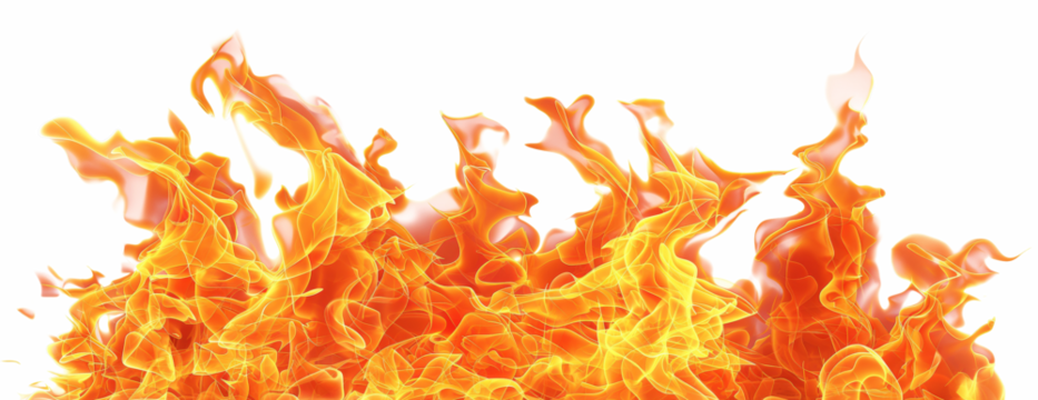 transparent flames. graphic element for your background design. 