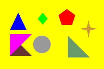 different color shapes backgrpund