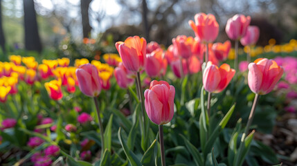 Obraz premium field of tulips