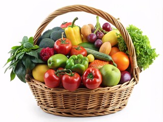 Fototapeta na wymiar Basket of vegetables