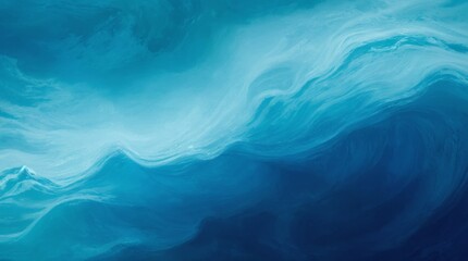 Calm blue ripples transitioning into deeper shades, like ocean depths 
