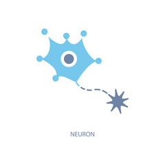 neuron concept line icon. Simple element illustration.neuron concept outline symbol design.