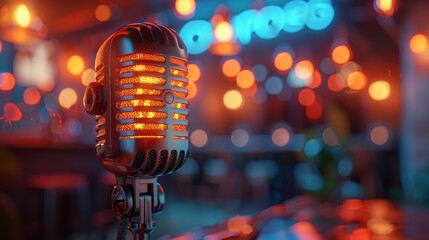  Luxury Karaoke room with microphone 