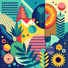 pattern with flowers