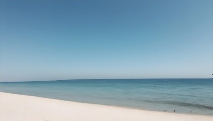 Fototapeta na wymiar Beach against clear sky at tropicana country