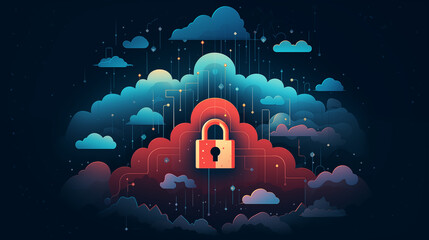 Cyber Resilience in the Cloud: Protecting Data - obrazy, fototapety, plakaty
