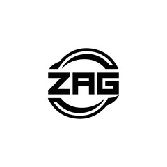 ZAG logo. Z A G design. White ZAG letter. ZAG, Z A G letter logo design. Initial letter ZAG linked circle uppercase monogram logo. Z A G letter logo vector design. top logo, Most Recent, Featured,