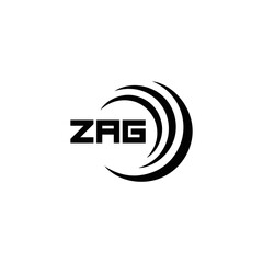 ZAG logo. Z A G design. White ZAG letter. ZAG, Z A G letter logo design. Initial letter ZAG linked circle uppercase monogram logo. Z A G letter logo vector design. top logo, Most Recent, Featured,