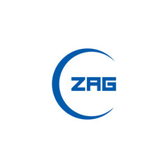 ZAG logo. Z A G design. White ZAG letter. ZAG, Z A G letter logo design. Initial letter ZAG linked circle uppercase monogram logo. Z A G letter logo vector design. top logo, Most Recent, Featured,