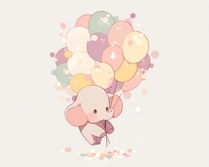 Elephant in balloon form