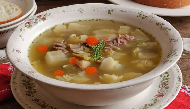 Cabbage soup - Kapustnica, a traditional Slovak festive dish