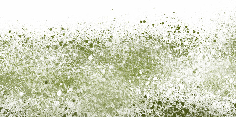 green powder explosion on white background. Colorful dust explode. Dust overlay textured. Graphic design element style concept for banner, flyer, poster, Invitation or greeting card template.
