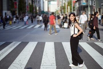 City blur, Unidentified professionals in Tokyo's crowd, a glimpse into the fast-paced rhythm of the...