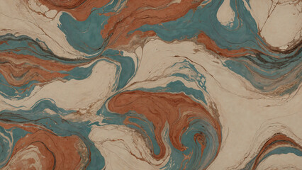 Abstract artful wallpaper with paint waves