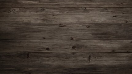 Fototapeta premium Worn Wooden Planks Coated in Dark Stain Showing Bold Grain Textures 