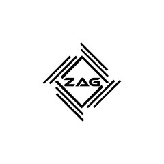 ZAG logo. Z A G design. White ZAG letter. ZAG, Z A G letter logo design. Initial letter ZAG linked circle uppercase monogram logo. Z A G letter logo vector design. top logo, Most Recent, Featured,