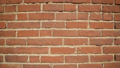 Obraz premium Old red brick wall damaged background