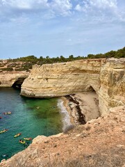 Rocky ocean coast, cliffs at the ocean