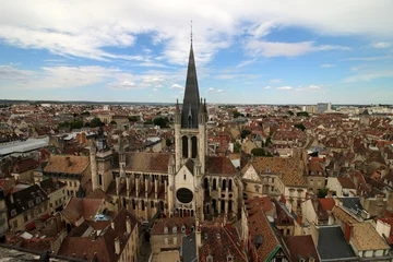 Deurstickers Dijon - Vue Panoramique - Église Notre Dame © Studio Laure