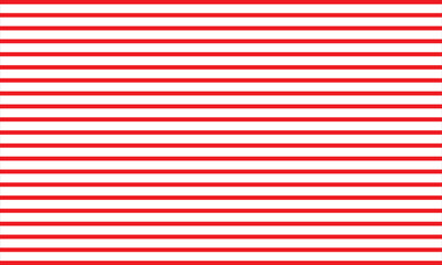 Red horizontal stripes pattern, seamless texture vector background.