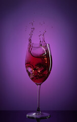 red wine splash