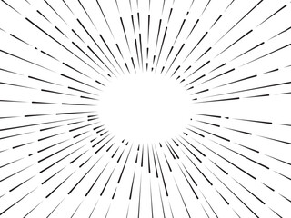 Obraz premium 集中線