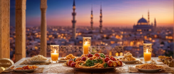 Iftar table during Ramadan, Conceptual images for Ramadan