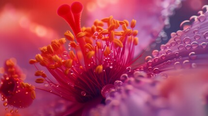 microscope view of a flower