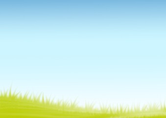 green grass and sky