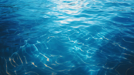 Obraz premium Abstract blue water wave texture background