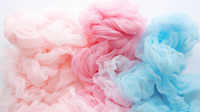 Cotton cany graient sweet pink to sky blue whimsical elight