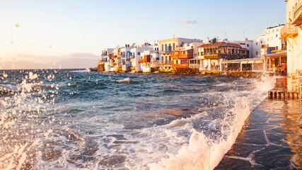 beautiful island of Mykonos, Greece - luxury travel destination - Greek islands