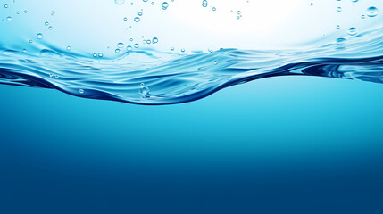 Obraz premium Abstract blue water wave texture background